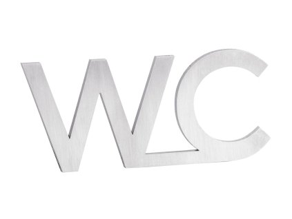 Cedule WC, 80x35x2mm, nerez mat