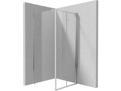 DEANTE - Sprchový kout Kerria Plus chrom, čtvercová, 80x80 cm KKN0X08S08