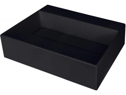 DEANTE - Correo nero Granitové umyvadlo na desku, s krycí deskouCQR_NU5M