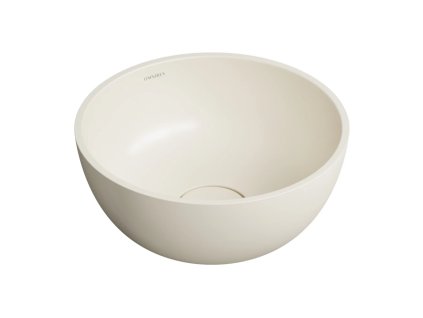 OMNIRES - SHELL M+ umyvadlo na desku, O35 cm, matná bílá písečná SHELL350UNWS