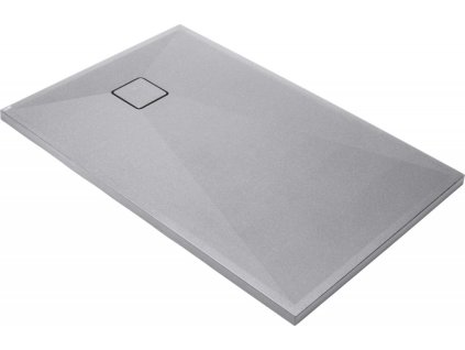 DEANTE - Correo šedá metalic - Granitová sprchová vanička, obdélníková, 100x80 cm KQR_S46B