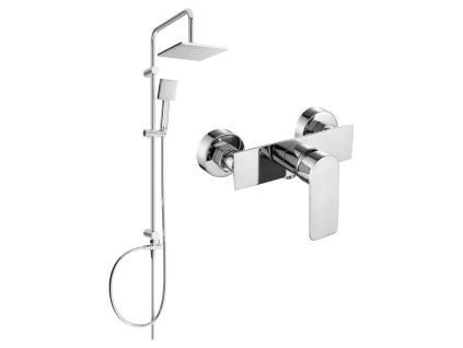MEXEN/S - Tord sprchový sloup včetně sprchové baterie Alexa, chrom 71240200-00