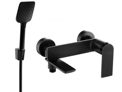MEXEN/S - Zero SET vanová baterie s příslušenstvím R62, černá 7113R62-70