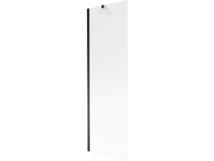 MEXEN/S - Next vanová zástěna FIX 60 x 150 cm, proužky, černá 895-060-000-00-09-70