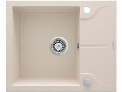 DEANTE - Andante beige - Granitový dřez s odkapávačem ZQN_511A