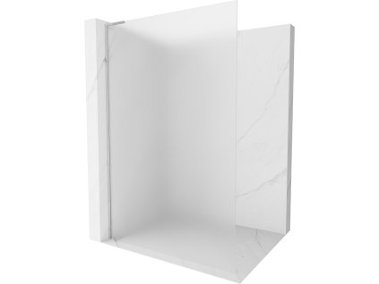 MEXEN/S - Kioto L Sprchová zástěna WALK-IN 90 x 200, dekor, chrom 800-090-103-01-30