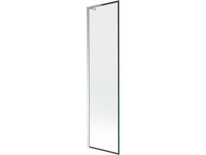 MEXEN/S - Next L vanová zástěna FIX 50 x 150 cm, černá vzor, chrom 895-050-000-03-70-01