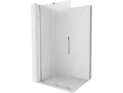 MEXEN/S - Velar Sprchová zástěna posuvná Walk-in 90 x 200 cm, dekor 8 mm, chrom 871-090-000-33-01