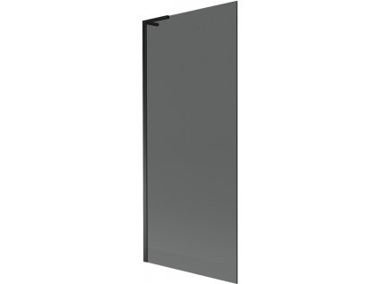MEXEN/S - Next L vanová zástěna FIX 80 x 150 cm, grafit, černá 895-080-000-03-40-70