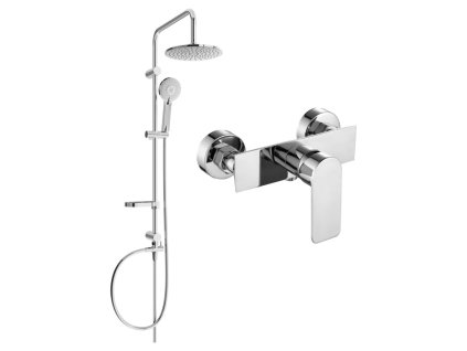 MEXEN/S - Carl sprchový sloup včetně sprchové baterie Alexa, chrom 71240240-00