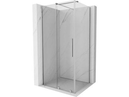 MEXEN/S - Velar sprchový kout, posuvné dveře 90 x 75, transparent, chrom 871-090-075-01-01