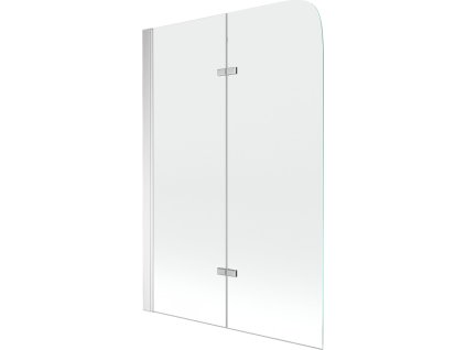 MEXEN - Felix vanová zástěna 2-křídlo 100x140 cm, transparent, chrom 890-100-002-01-00