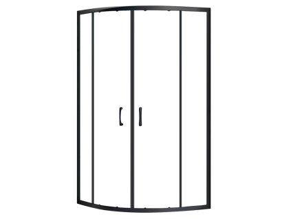 REA - Sprchová zástěna LOOK černá 80x80 REA-K7902