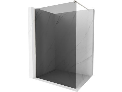 MEXEN/S - Kioto Sprchová zástěna WALK-IN 70 x 200, grafit 8 mm, nikl kartáčovaná 800-070-101-97-40