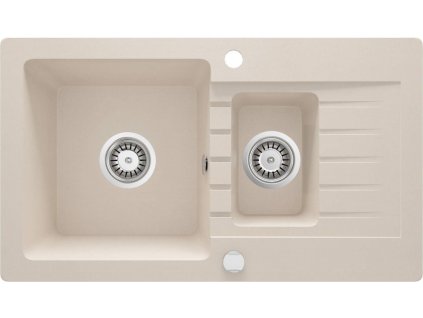 DEANTE - Zorba beige - Granitový dřez, 1.5 - bowl s odkapávačem ZQZ_5513