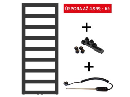 akcni set radiator glasgow cerna barva ventil hybrid topna tyc patrona
