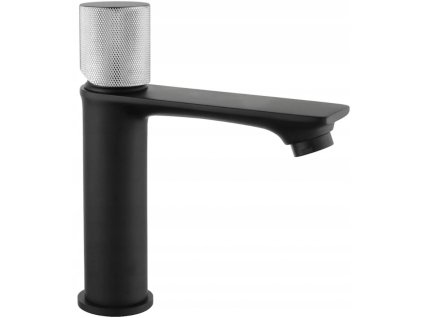 MEXEN/S - Royo One umyvadlová baterie, černá / chrom 72201-77