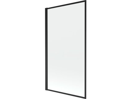 MEXEN - Alex vanová zástěna 1-wing 80x140 cm, černá vzor fix893-080-000-70-70