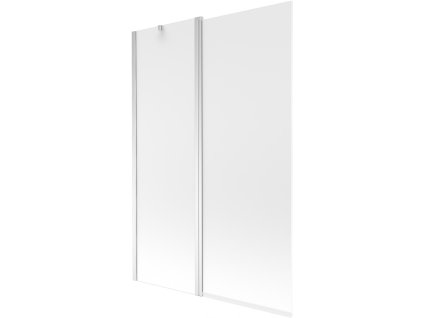 MEXEN - Flip vanová zástěna 1-křídlo 120x150 cm, dekor, chrom 894-120-101-01-30