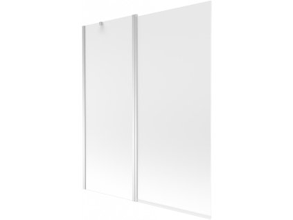 MEXEN - Flip vanová zástěna 1-křídlo 140x150 cm, dekor, chrom 894-140-101-01-30