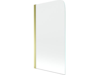 MEXEN - Felix 1křídlá vanová zástěna 70 x 140 cm, transparent, zlatá 890-070-001-50-00