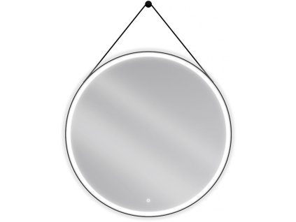 MEXEN - Reni zrcadlo s osvětlením, 100 cm, LED 6000K, černý rám 9812-100-100-611-70