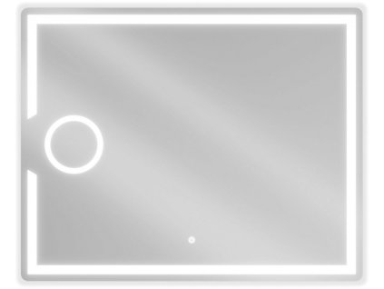 MEXEN - Onyx zrcadlo s osvětlením s kosmetickým zrcátkem 100 x 80 cm, LED 600 9813-100-080-611-00