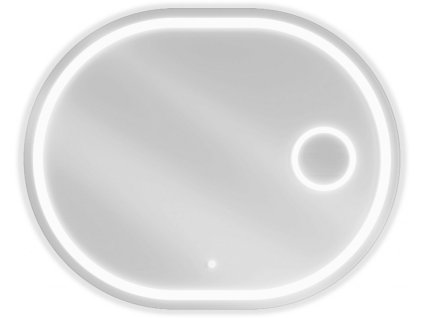 MEXEN - Umba zrcadlo s osvětlením s kosmetickým zrcátkem 80 x 60 cm, LED 600 9822-080-060-611-00