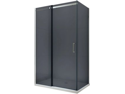 MEXEN/S - OMEGA sprchový kout 100x80, grafit, chrom 825-100-080-01-40
