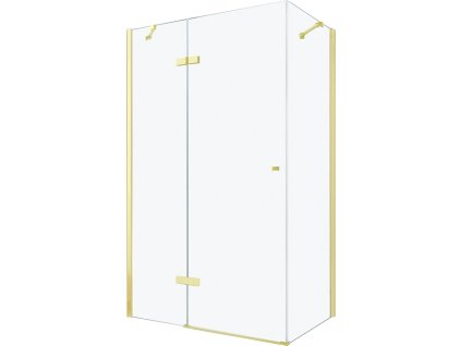 MEXEN/S - ROMA sprchový kout 70x80, transparent, zlatá 854-070-080-50-00