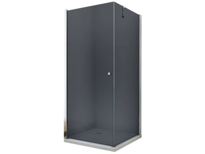 MEXEN/S - PRETORIA sprchový kout 80x100, grafit, chrom 852-080-100-01-40