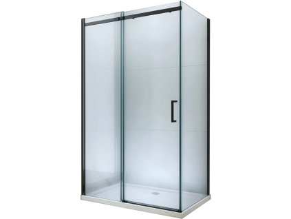 MEXEN/S - OMEGA sprchový kout 100x90, transparent, černá 825-100-090-70-00