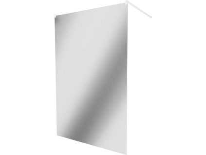 MEXEN/S - KIOTO samostatně stojící sprchová zástěna 100 x 200, zrcadlové 8 mm, bílá 800-100-002-20-50