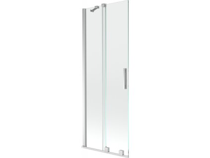 MEXEN/S - Velar Dvoukřídlá posuvná vanová zástěna 70 x 150 cm, transparent, chrom 896-070-000-01-01