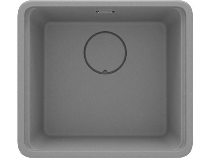 DEANTE - Momi metallic grey Granitový dřez, 1-bowl ZKM_S10A