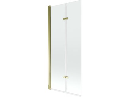 MEXEN - Castor vanová zástěna 2-křídlo 80x150 cm, transparent, zlato 892-080-002-50-00