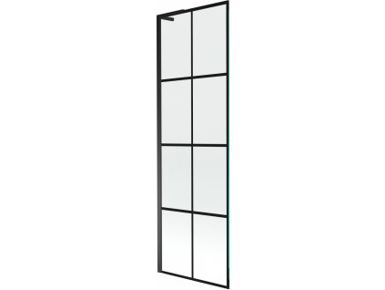 MEXEN/S - Next L vanová zástěna FIX 60 x 150 cm, černá vzor, černá 895-060-000-03-77-70