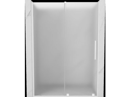 MEXEN/S - Velar posuvné sprchové dveře 150 cm, dekor, bílá 871-150-000-31-20