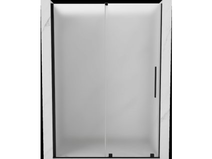 MEXEN/S - Velar posuvné sprchové dveře 150 cm, dekor, černá 871-150-000-31-70