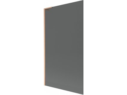 MEXEN/S - Next L vanová zástěna FIX 100 x 150 cm, grafit, měď kartáčovaná 895-100-000-03-40-65