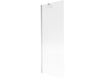 MEXEN/S - Next vanová zástěna FIX 70 x 150 cm, proužky, chrom 895-070-000-00-09-01