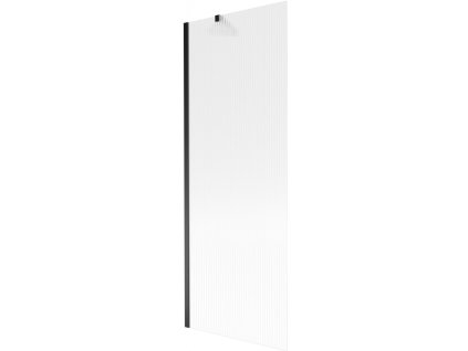MEXEN/S - Next vanová zástěna FIX 70 x 150 cm, proužky, černá 895-070-000-00-09-70