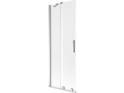 MEXEN/S - Velar dvoukřídlá posuvná vanová zástěna 70 x 150 cm, dekor, chrom 896-070-000-31-01