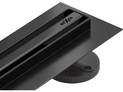 MEXEN - Flat 360° Slim podlahový žlab 150, černá 1741150