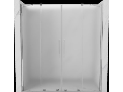 MEXEN/S - Velar Duo posuvné sprchové dveře 170, dekor, chrom 871-170-000-32-01  + slevový kód