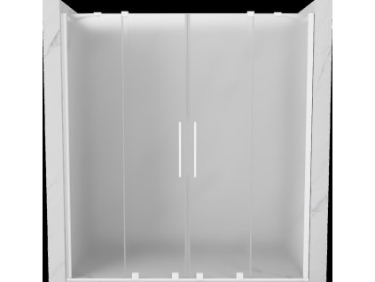 MEXEN/S - Velar Duo posuvné sprchové dveře 170, dekor, bílá 871-170-000-32-20  + slevový kód