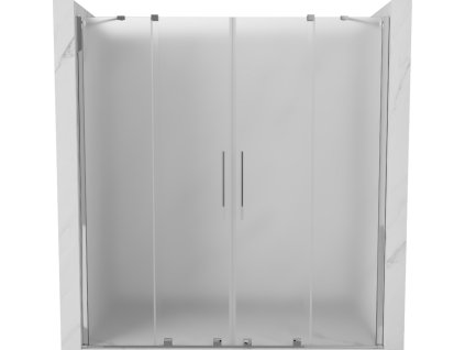 MEXEN/S - Velar Duo posuvné sprchové dveře 180 cm, dekor, chrom 871-180-000-32-01