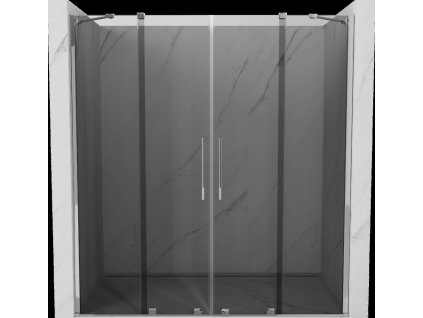 MEXEN/S - Velar Duo posuvné sprchové dveře 180, grafit, chrom 871-180-000-42-01  + slevový kód