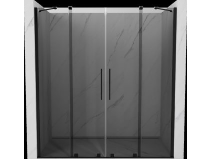 MEXEN/S - Velar Duo posuvné sprchové dveře 180, grafit, černá 871-180-000-42-70  + slevový kód