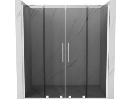 MEXEN/S - Velar Duo posuvné sprchové dveře 200, grafit, bílá 871-200-000-42-20  + slevový kód